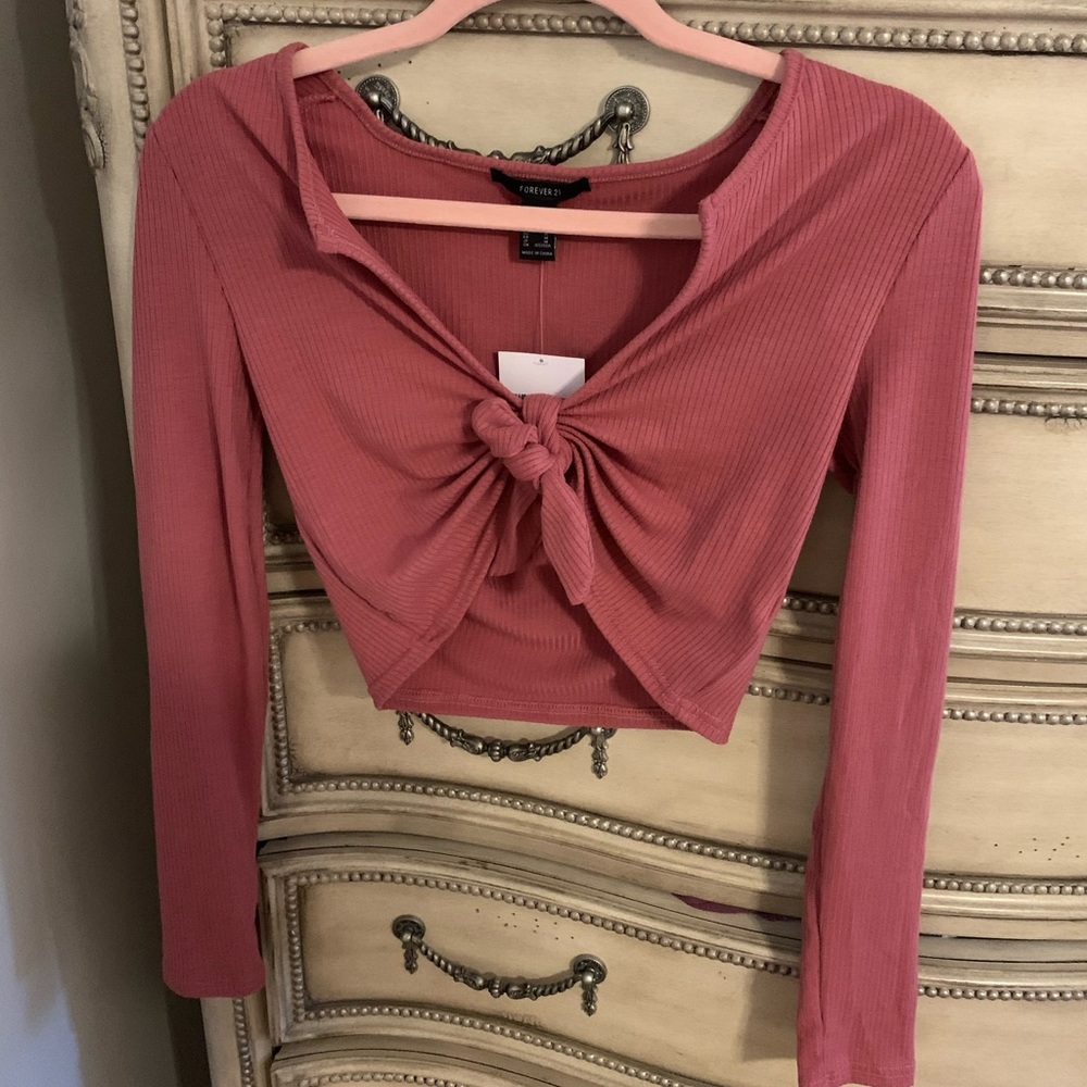 Forever 21 tie crop top
